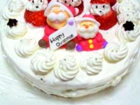 サンタさんも一緒にクリスマスケーキ レシピ 作り方 By おたくちゃん 楽天レシピ サンタさんも一緒にクリスマスケーキ レシピ 作り方 By おたくちゃん 楽天レシピ